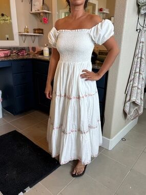 Rachel and Zoe Mommy and Me Smocked Puff Sleeve Dress